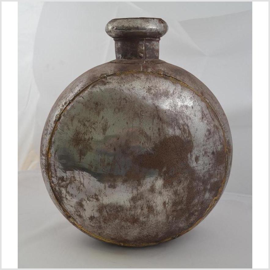 Indian Metal Water Jug - Oval Shape-3. Asian & Chinese Furniture, Art, Antiques, Vintage Home Décor for sale at FEA Home