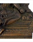 Indian Temple Brass Plaque-6. Asian & Chinese Furniture, Art, Antiques, Vintage Home Décor for sale at FEA Home