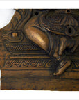 Indian Temple Brass Plaque-7. Asian & Chinese Furniture, Art, Antiques, Vintage Home Décor for sale at FEA Home