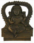 Indian Temple Brass Plaque-1. Asian & Chinese Furniture, Art, Antiques, Vintage Home Décor for sale at FEA Home