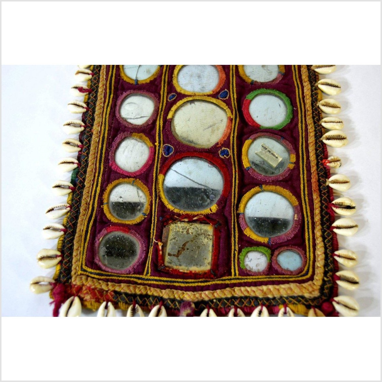 Indian Traditional Hand Sewn Cloth with Accents-3. Asian & Chinese Furniture, Art, Antiques, Vintage Home Décor for sale at FEA Home