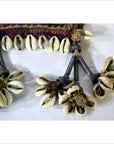 Indian Traditional Hand Sewn Cloth with Shell Accents-4. Asian & Chinese Furniture, Art, Antiques, Vintage Home Décor for sale at FEA Home