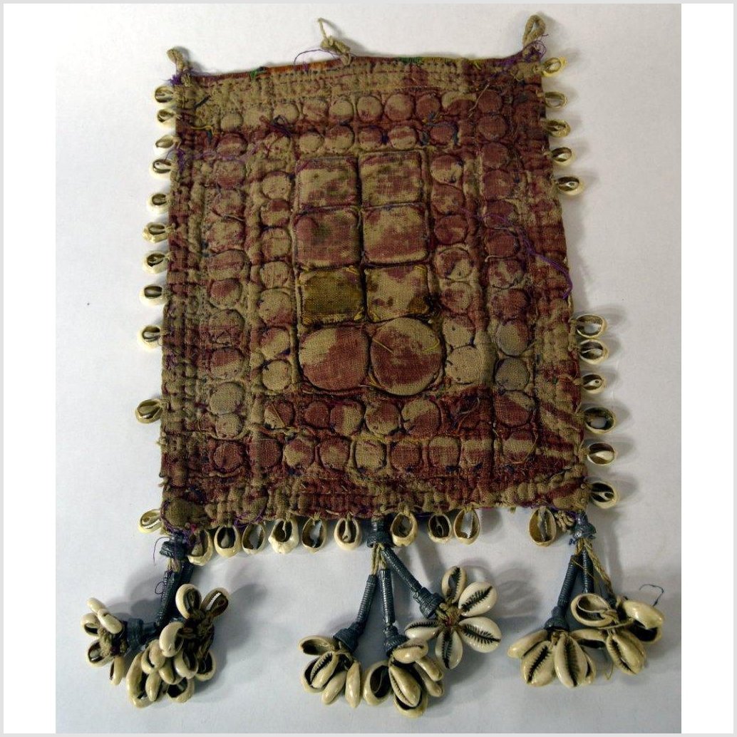Indian Traditional Hand Sewn Cloth with Shell Accents-5. Asian & Chinese Furniture, Art, Antiques, Vintage Home Décor for sale at FEA Home