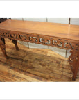 Hand-Carved Javanese Table-4. Asian & Chinese Furniture, Art, Antiques, Vintage Home Décor for sale at FEA Home