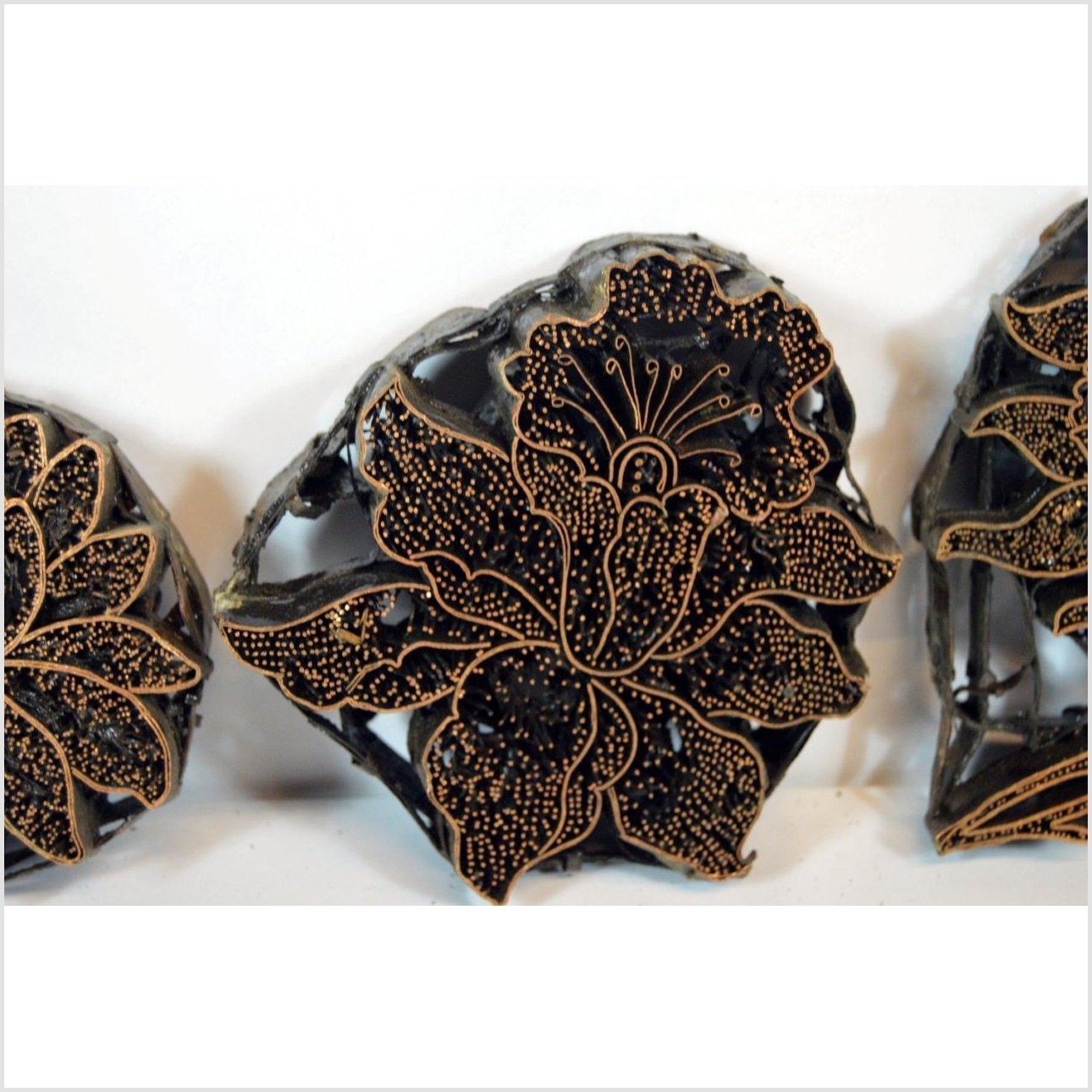 Indonesian COPPER BATIK INK BLOCKS-3. Asian & Chinese Furniture, Art, Antiques, Vintage Home Décor for sale at FEA Home