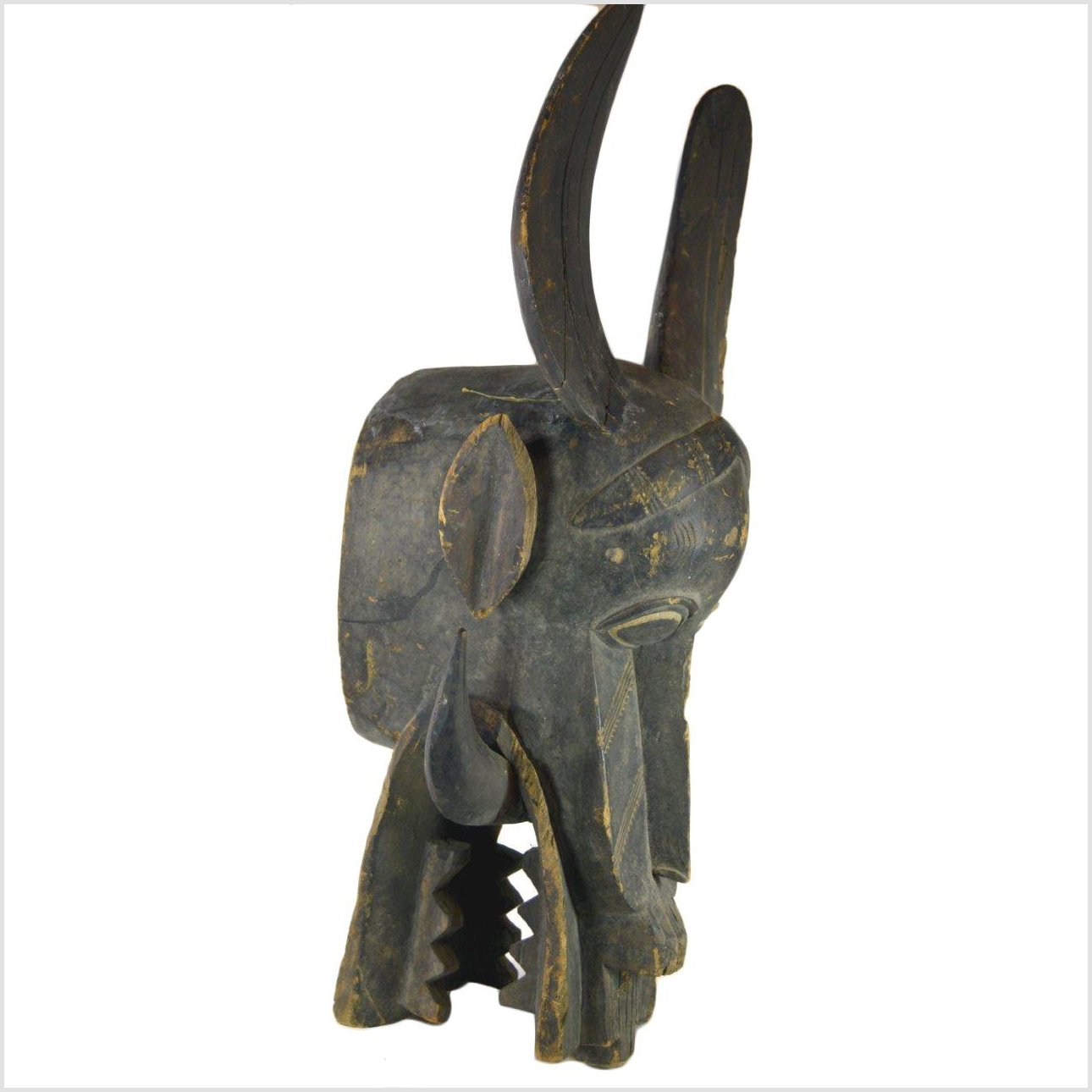 Indonesian Hand Carved Figural Shield-10. Asian & Chinese Furniture, Art, Antiques, Vintage Home Décor for sale at FEA Home