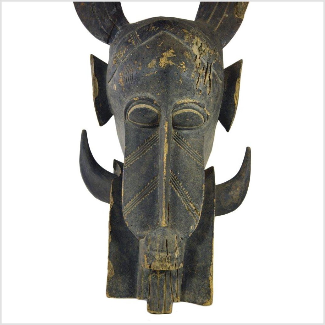 Indonesian Hand Carved Figural Shield-5. Asian & Chinese Furniture, Art, Antiques, Vintage Home Décor for sale at FEA Home