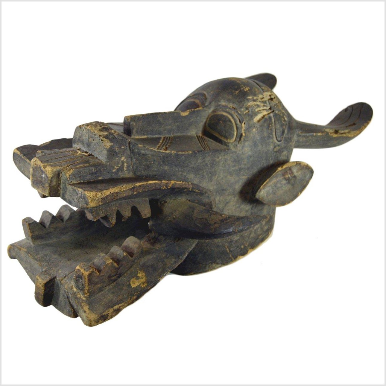 Indonesian Hand Carved Figural Shield-7. Asian & Chinese Furniture, Art, Antiques, Vintage Home Décor for sale at FEA Home