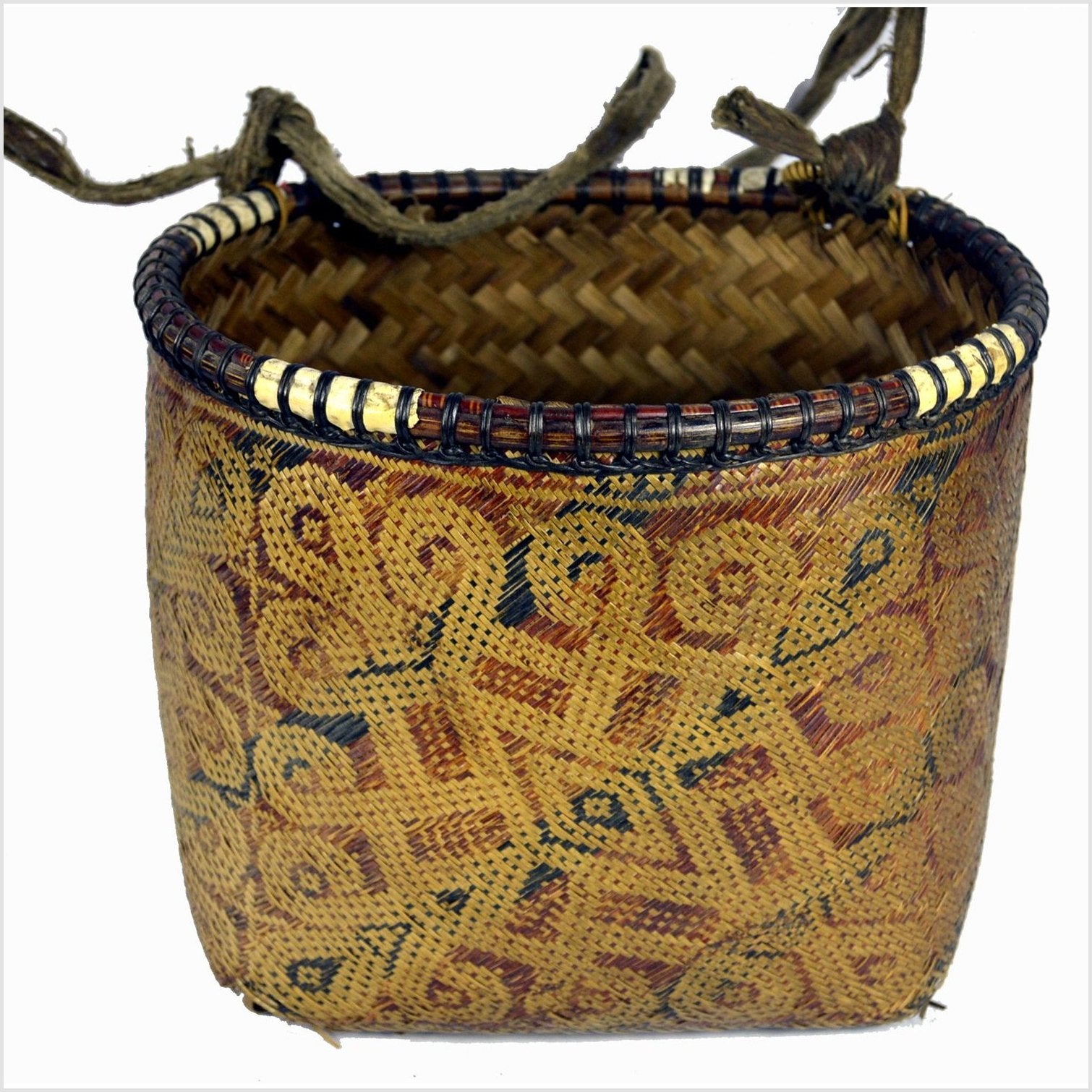 Indonesian Hand Woven Basket-2. Asian & Chinese Furniture, Art, Antiques, Vintage Home Décor for sale at FEA Home