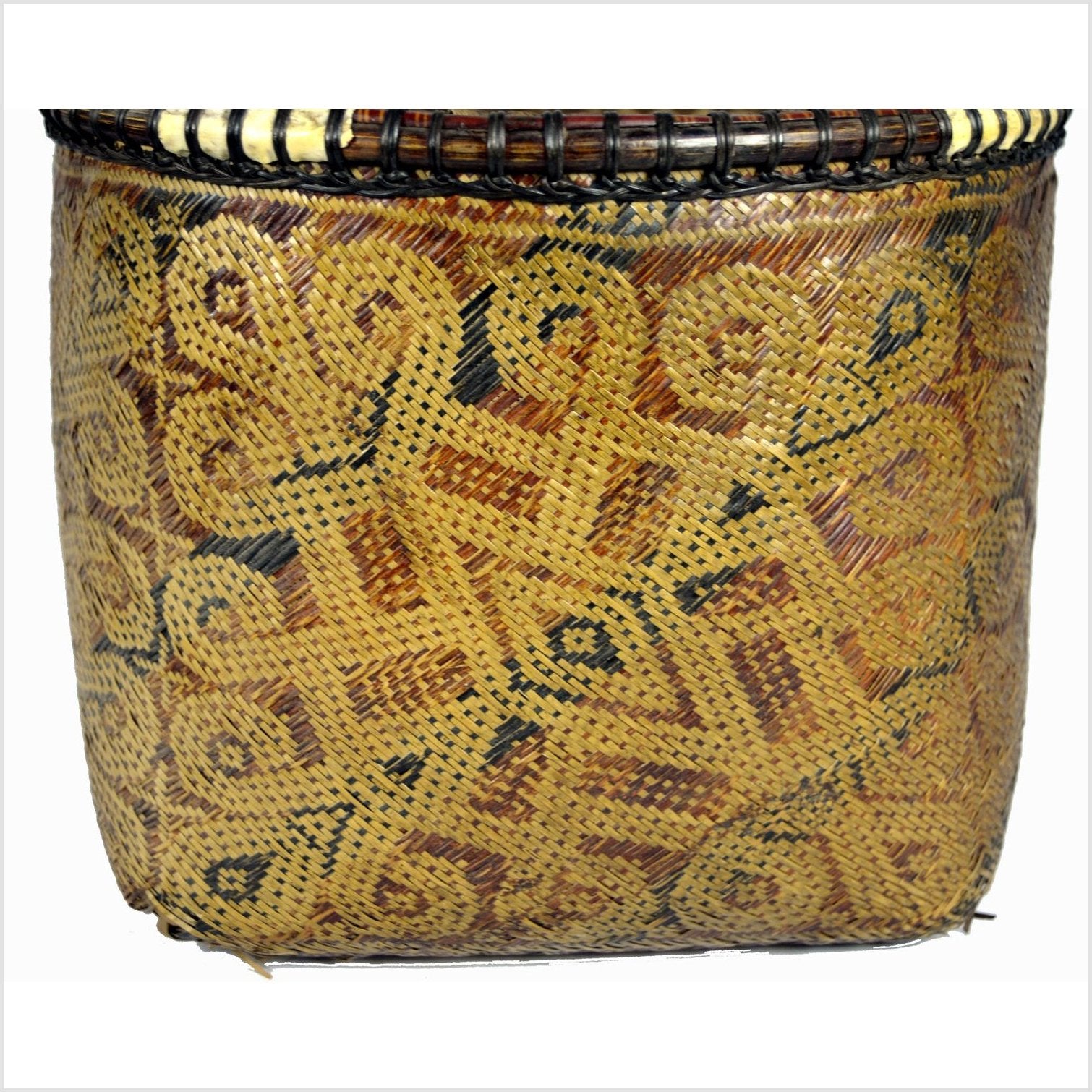 Indonesian Hand Woven Basket-3. Asian & Chinese Furniture, Art, Antiques, Vintage Home Décor for sale at FEA Home