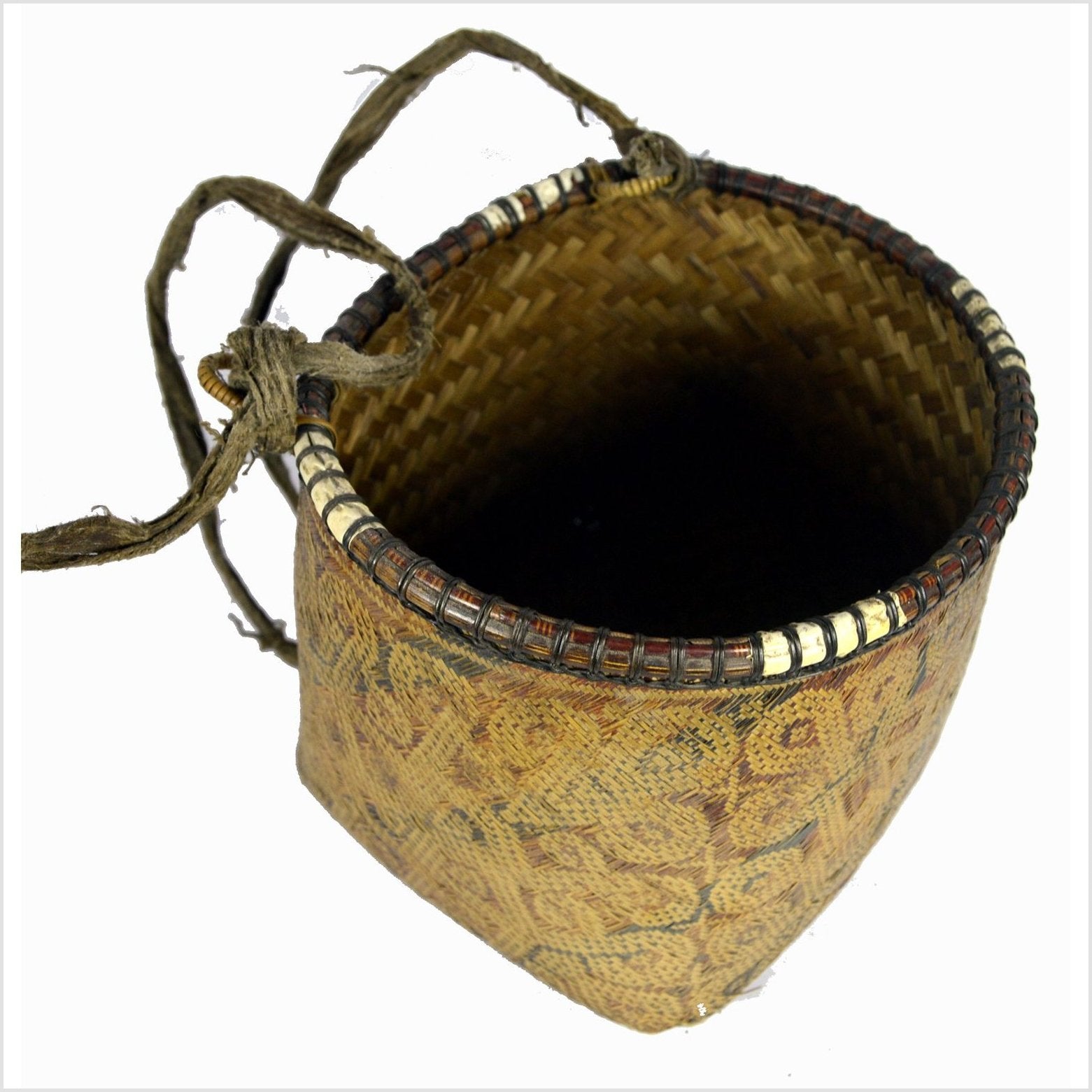 Indonesian Hand Woven Basket-4. Asian & Chinese Furniture, Art, Antiques, Vintage Home Décor for sale at FEA Home