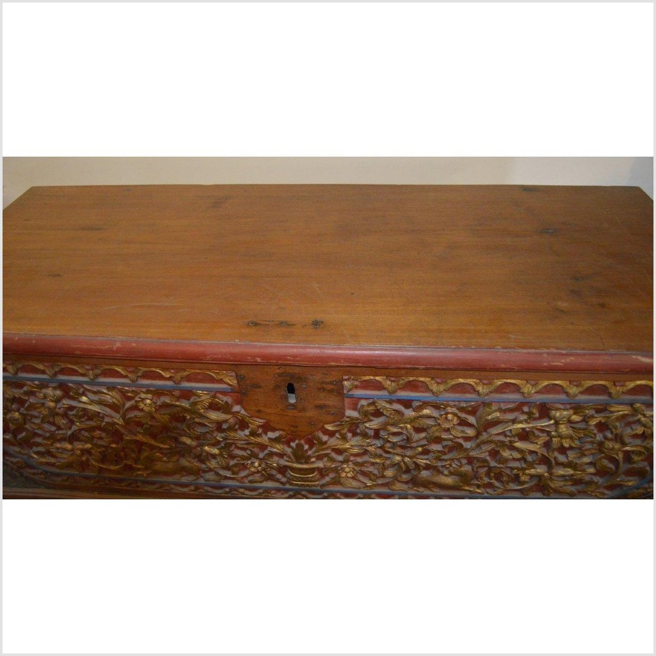 Indonesian Madura Blanket Chest-15. Asian & Chinese Furniture, Art, Antiques, Vintage Home Décor for sale at FEA Home