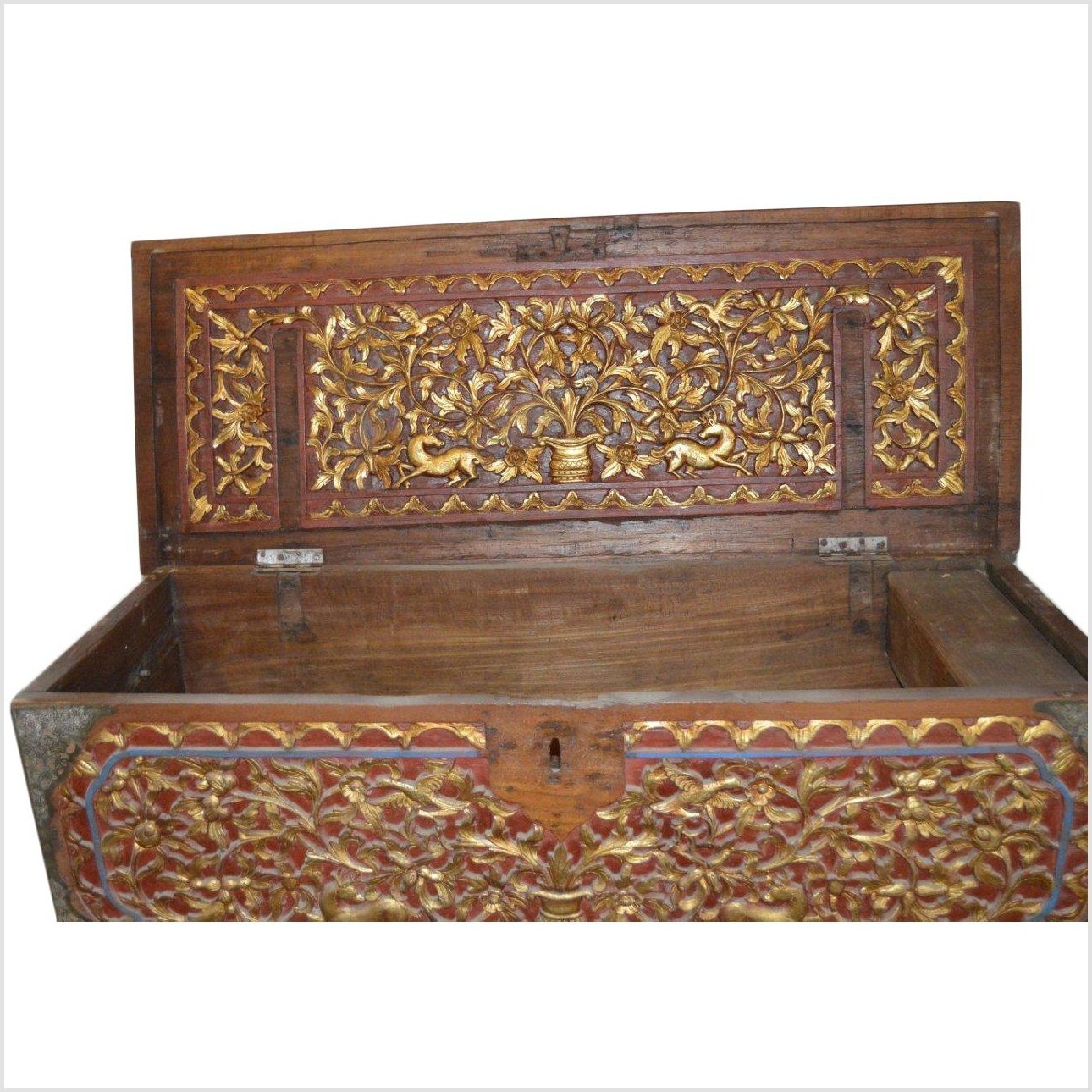 Indonesian Madura Blanket Chest-7. Asian & Chinese Furniture, Art, Antiques, Vintage Home Décor for sale at FEA Home