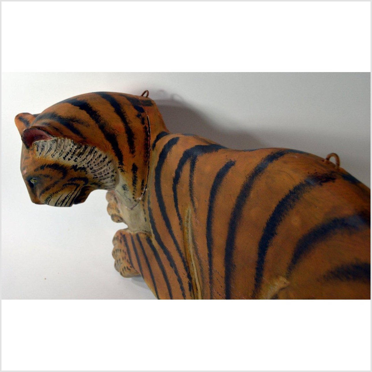 Indonesian Tiger Wall Plaque-3. Asian & Chinese Furniture, Art, Antiques, Vintage Home Décor for sale at FEA Home