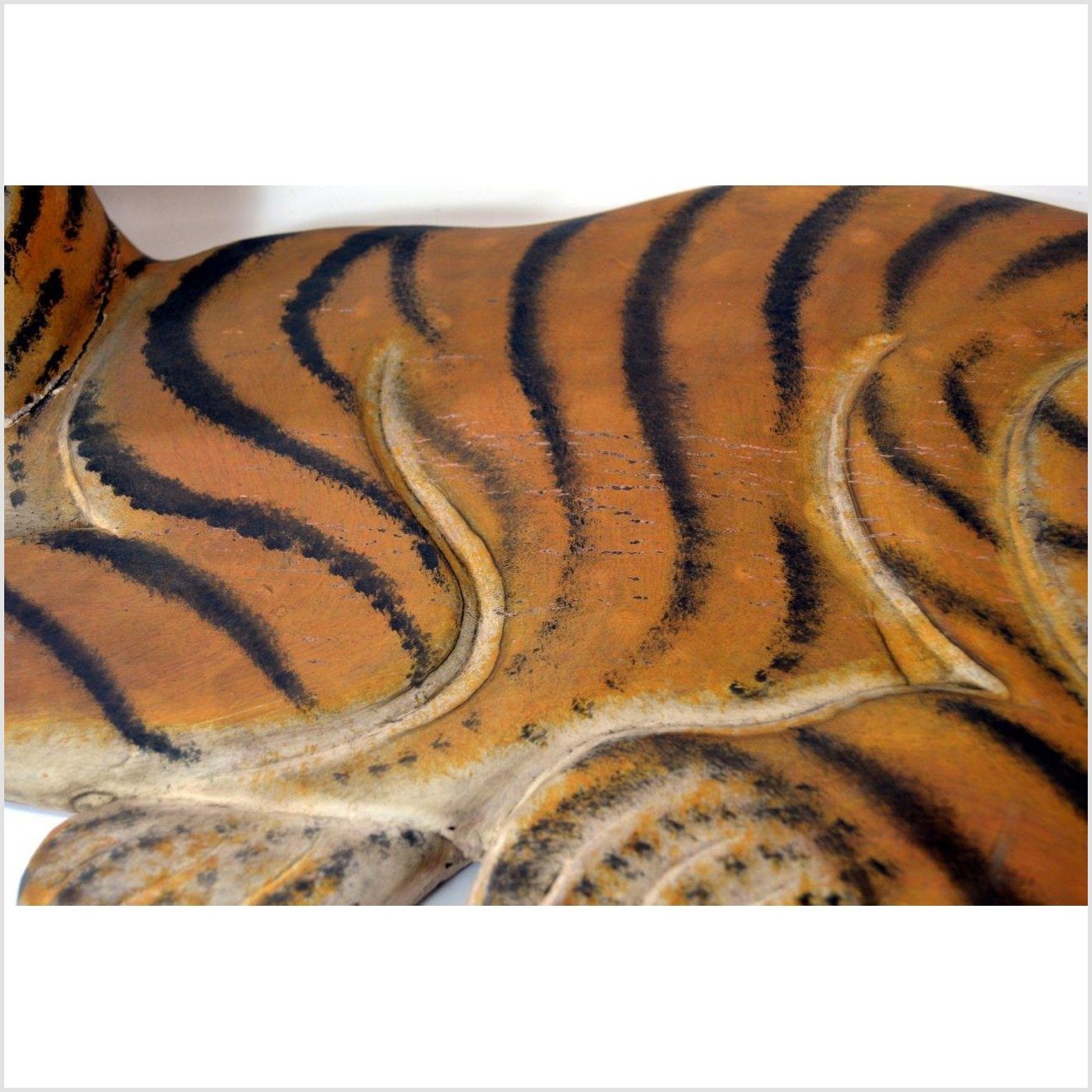 Indonesian Tiger Wall Plaque-5. Asian & Chinese Furniture, Art, Antiques, Vintage Home Décor for sale at FEA Home