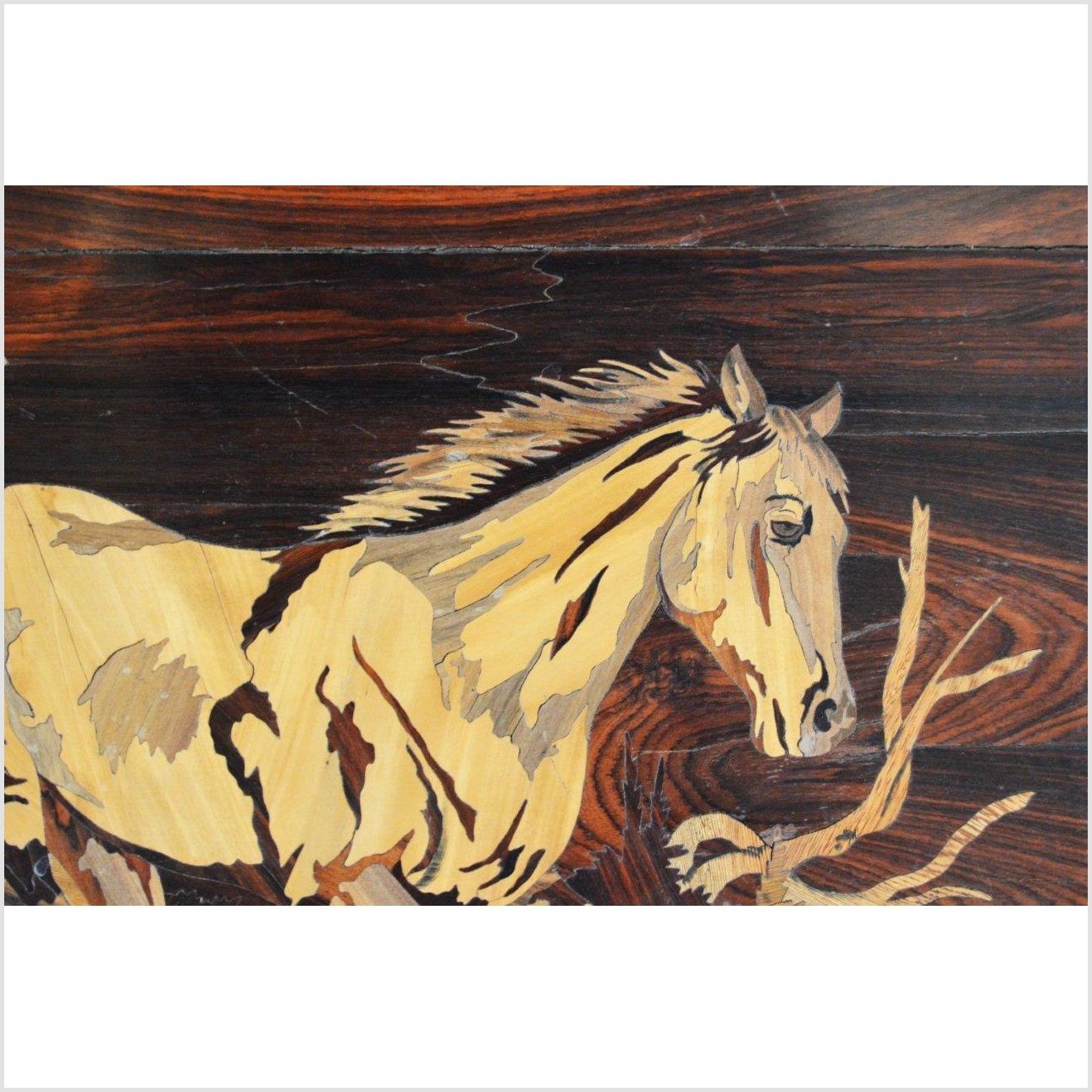 Inlaid Horse Painting-2. Asian & Chinese Furniture, Art, Antiques, Vintage Home Décor for sale at FEA Home