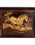 Inlaid Horse Painting-1. Asian & Chinese Furniture, Art, Antiques, Vintage Home Décor for sale at FEA Home
