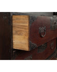 Japanese 19th Century Lacquered Sendai Clothing Tansu with Elaborate Hardware-11. Asian & Chinese Furniture, Art, Antiques, Vintage Home Décor for sale at FEA Home
