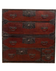 Japanese 19th Century Lacquered Sendai Clothing Tansu with Elaborate Hardware-1. Asian & Chinese Furniture, Art, Antiques, Vintage Home Décor for sale at FEA Home