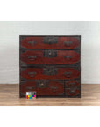 Japanese 19th Century Lacquered Sendai Clothing Tansu with Elaborate Hardware-3. Asian & Chinese Furniture, Art, Antiques, Vintage Home Décor for sale at FEA Home