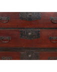 Japanese 19th Century Lacquered Sendai Clothing Tansu with Elaborate Hardware-7. Asian & Chinese Furniture, Art, Antiques, Vintage Home Décor for sale at FEA Home