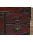 Japanese 19th Century Lacquered Sendai Clothing Tansu with Elaborate Hardware-8. Asian & Chinese Furniture, Art, Antiques, Vintage Home Décor for sale at FEA Home