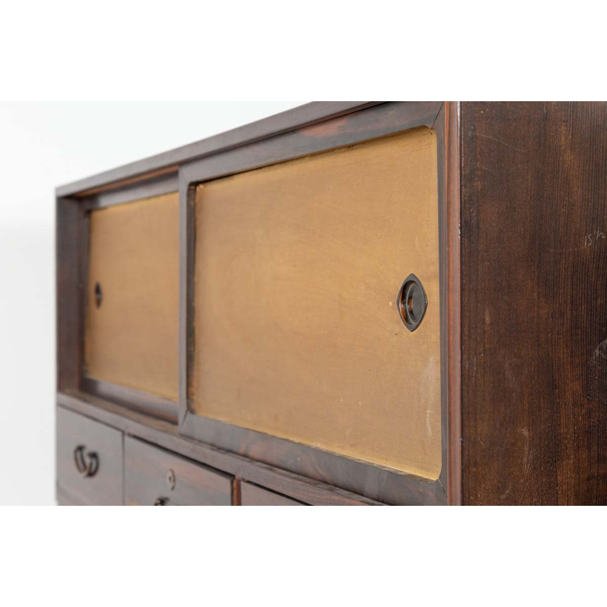 Japanese 19th Century Mulberry Wood Kimono Cabinet with Doors and Drawers-15. Asian & Chinese Furniture, Art, Antiques, Vintage Home Décor for sale at FEA Home