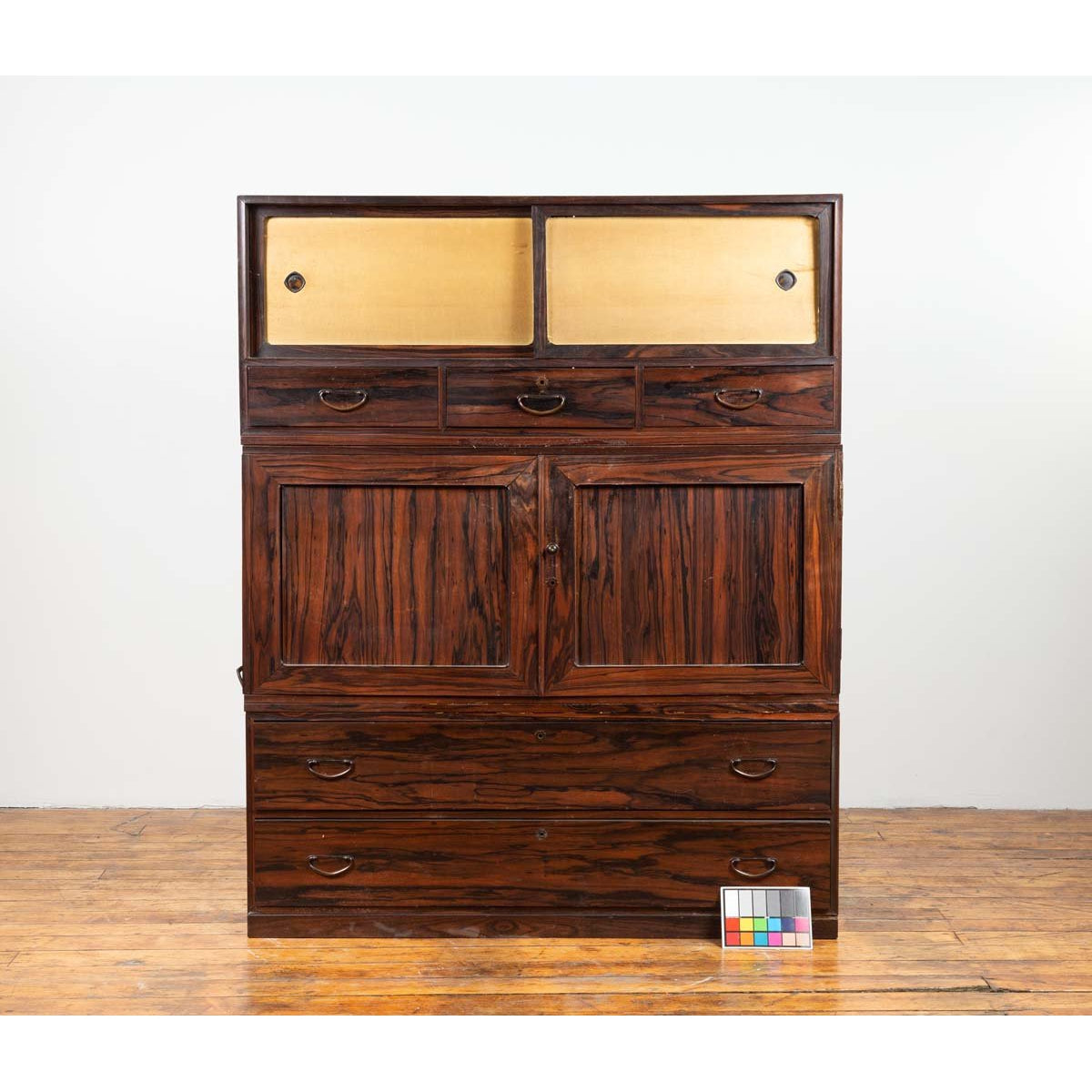 Japanese 19th Century Mulberry Wood Kimono Cabinet with Doors and Drawers-3. Asian & Chinese Furniture, Art, Antiques, Vintage Home Décor for sale at FEA Home