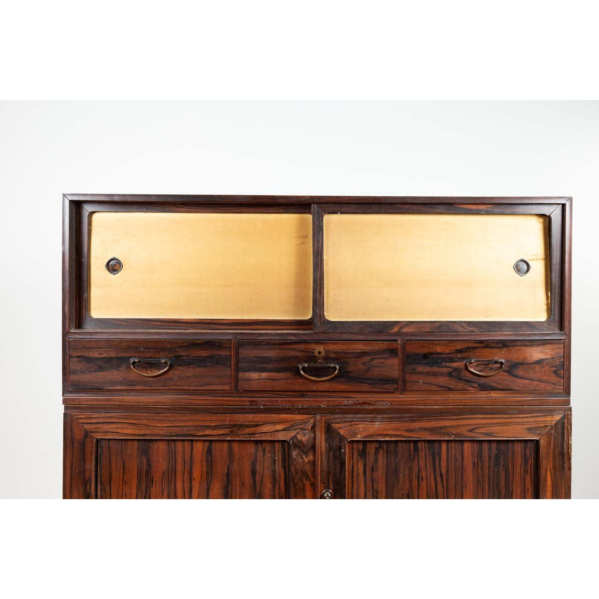 Japanese 19th Century Mulberry Wood Kimono Cabinet with Doors and Drawers-4. Asian & Chinese Furniture, Art, Antiques, Vintage Home Décor for sale at FEA Home