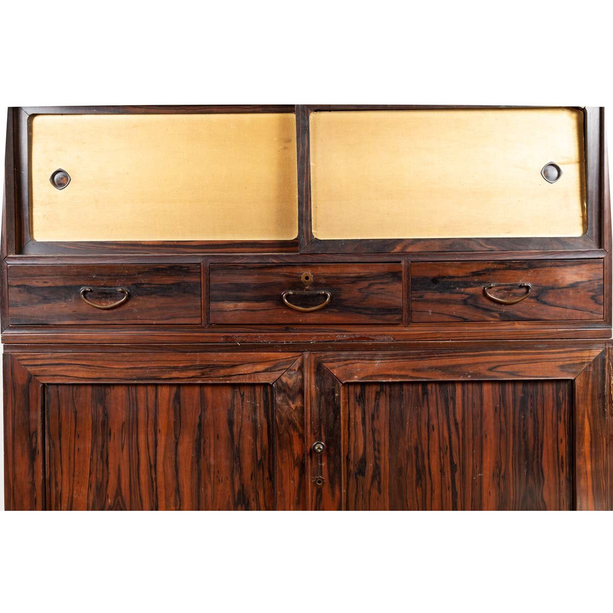Japanese 19th Century Mulberry Wood Kimono Cabinet with Doors and Drawers-5. Asian & Chinese Furniture, Art, Antiques, Vintage Home Décor for sale at FEA Home