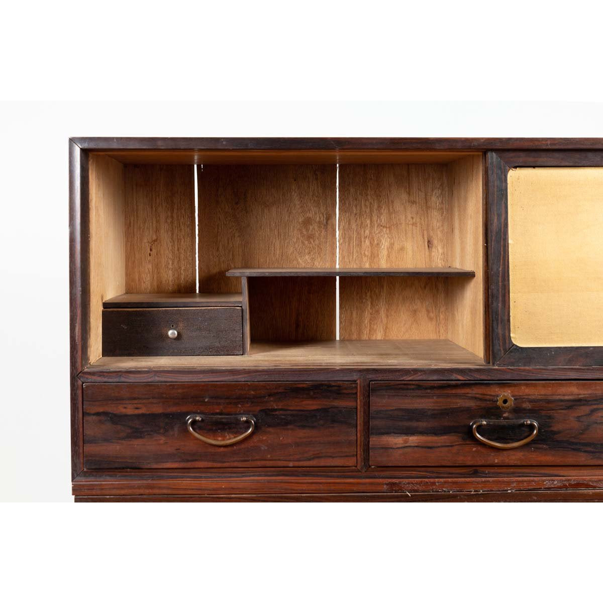Japanese 19th Century Mulberry Wood Kimono Cabinet with Doors and Drawers-8. Asian & Chinese Furniture, Art, Antiques, Vintage Home Décor for sale at FEA Home