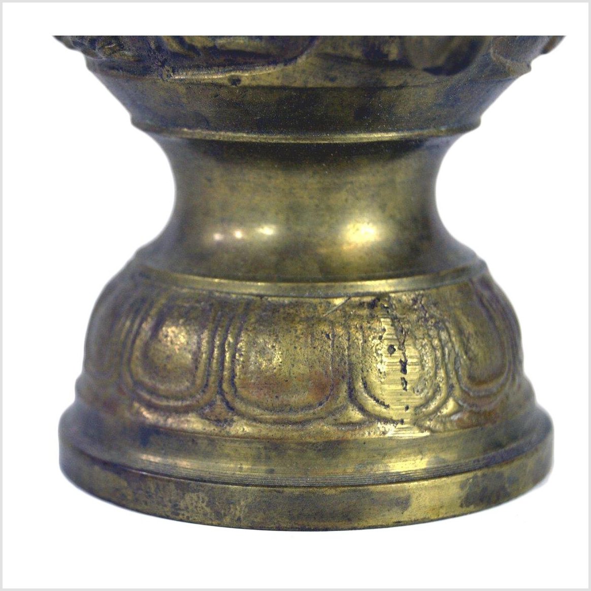 Ornate Japanese Brass Vase-9. Asian & Chinese Furniture, Art, Antiques, Vintage Home Décor for sale at FEA Home
