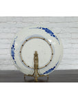 Japanese Blue and White Hand-Painted Porcelain Charger Plate with Peacock Bird-15. Asian & Chinese Furniture, Art, Antiques, Vintage Home Décor for sale at FEA Home