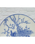 Japanese Blue and White Hand-Painted Porcelain Charger Plate with Peacock Bird-6. Asian & Chinese Furniture, Art, Antiques, Vintage Home Décor for sale at FEA Home