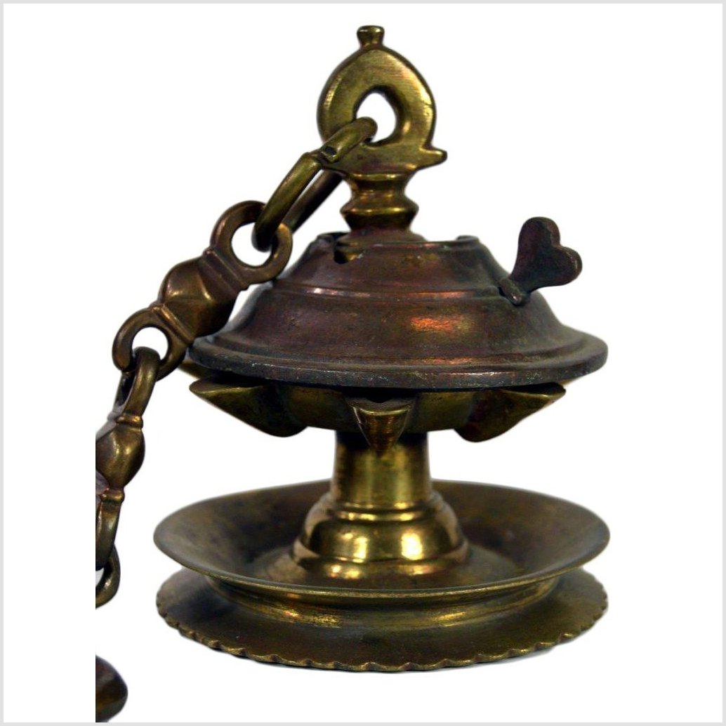 Japanese Brass Temple Incense Burner-6. Asian & Chinese Furniture, Art, Antiques, Vintage Home Décor for sale at FEA Home