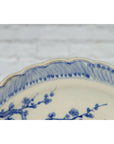 Japanese Hand-Painted Blue and White Porcelain Charger Plate with Foliage Décor-10. Asian & Chinese Furniture, Art, Antiques, Vintage Home Décor for sale at FEA Home