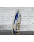 Japanese Hand-Painted Blue and White Porcelain Charger Plate with Foliage Décor-12. Asian & Chinese Furniture, Art, Antiques, Vintage Home Décor for sale at FEA Home