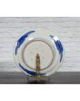 Japanese Hand-Painted Blue and White Porcelain Charger Plate with Foliage Décor-13. Asian & Chinese Furniture, Art, Antiques, Vintage Home Décor for sale at FEA Home