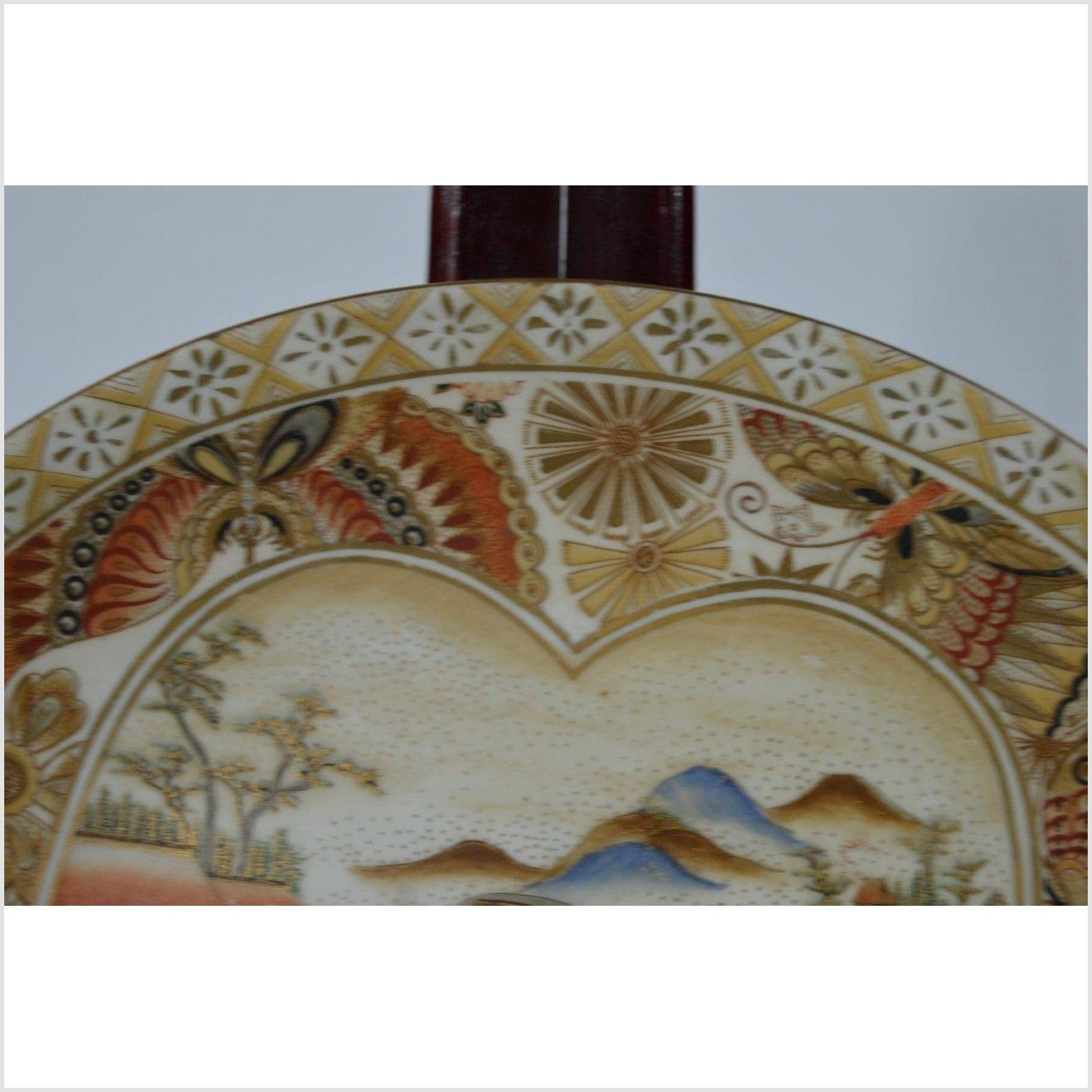 Japanese Kutani Hand Painted Porcelain Plate-3. Asian & Chinese Furniture, Art, Antiques, Vintage Home Décor for sale at FEA Home