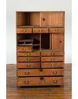 Meiji Kiri Wood Tansu Japanese Tea Cabinet-9. Asian & Chinese Furniture, Art, Antiques, Vintage Home Décor for sale at FEA Home