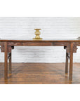 Japanese Meiji Period Brass Candle Holder with Scrolls and Medallions-5. Asian & Chinese Furniture, Art, Antiques, Vintage Home Décor for sale at FEA Home
