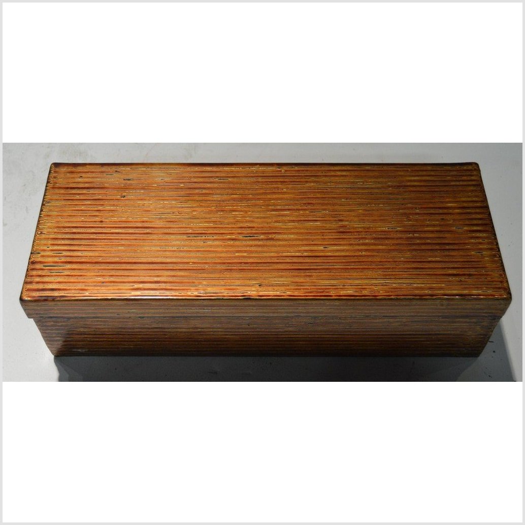 Japanese Negoro Lacquerware Stationery Box-4. Asian & Chinese Furniture, Art, Antiques, Vintage Home Décor for sale at FEA Home
