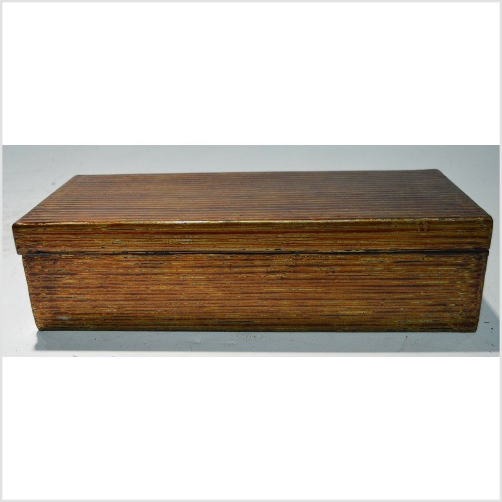Japanese Negoro Lacquerware Stationery Box-5. Asian & Chinese Furniture, Art, Antiques, Vintage Home Décor for sale at FEA Home