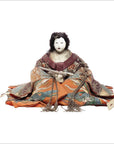 Japanese Taisho Doll with Silk Clothing and Powdered Face-1. Asian & Chinese Furniture, Art, Antiques, Vintage Home Décor for sale at FEA Home
