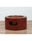 Japanese Taishō Period Early Red Lacquered Circular Hibachi, Early 20th Century-11. Asian & Chinese Furniture, Art, Antiques, Vintage Home Décor for sale at FEA Home