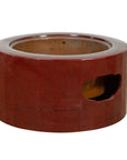 Japanese Taishō Period Early Red Lacquered Circular Hibachi, Early 20th Century-1. Asian & Chinese Furniture, Art, Antiques, Vintage Home Décor for sale at FEA Home