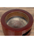 Japanese Taishō Period Early Red Lacquered Circular Hibachi, Early 20th Century-6. Asian & Chinese Furniture, Art, Antiques, Vintage Home Décor for sale at FEA Home