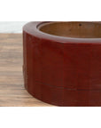 Japanese Taishō Period Early Red Lacquered Circular Hibachi, Early 20th Century-7. Asian & Chinese Furniture, Art, Antiques, Vintage Home Décor for sale at FEA Home
