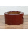 Japanese Taishō Period Early Red Lacquered Circular Hibachi, Early 20th Century-9. Asian & Chinese Furniture, Art, Antiques, Vintage Home Décor for sale at FEA Home