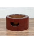 Japanese Taishō Period Early Red Lacquered Circular Hibachi, Early 20th Century-10. Asian & Chinese Furniture, Art, Antiques, Vintage Home Décor for sale at FEA Home